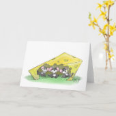 Mic, Mac And Moeの感謝祭のアート カード (黄色い花)