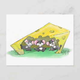 Mic, Mac、Moeの感謝祭のアート シーズンポストカード