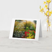 Micahの6:8の挨拶状 カード (黄色い花)