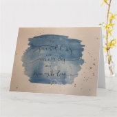 Micahの6:8の水彩画カード-中ブランク カード (黄色い花)