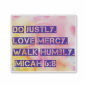 Micah 6:8シール シール (正面)