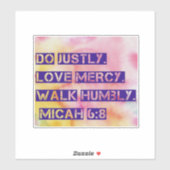 Micah 6:8シール シール (シート)