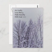 Micah 6:8聖なる書物、 経典ポストカード ポストカード (正面/裏面)