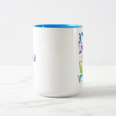 Micah 6:8 Colorful Scripture Customizable ツートーンマグカップ (中央)