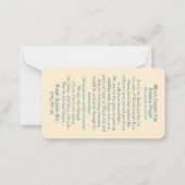 Micah J. Kim Novena Card ノートカード (裏面)