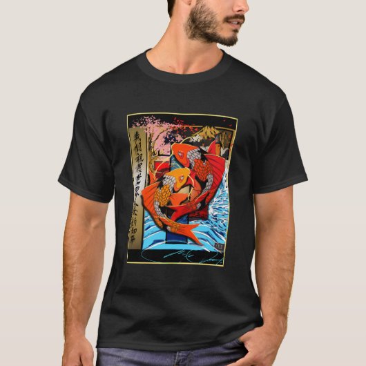 Micahmotoによる鯉の魚 Tシャツ (正面)