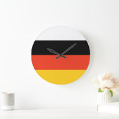 miccosukee flag indian ethnic native american usa ラージ壁時計 (ホーム)