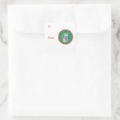 Mice and Candy Canes  スクエアシール (バッグ)