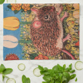 Mice and Flowers Kitchen Towels キッチンタオル (折り畳み)