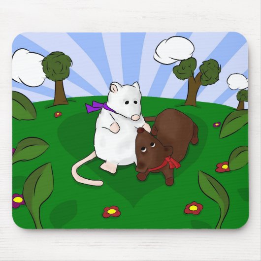 Mice in Love マウスパッド (正面)