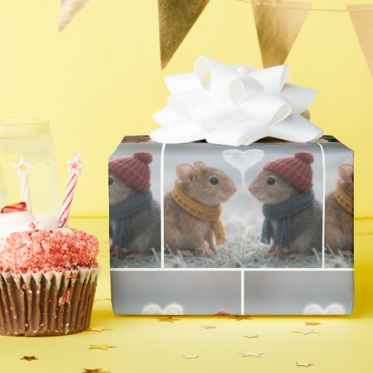 Mice With a Frosty Heart ラッピングペーパー (誕生日パーティー)