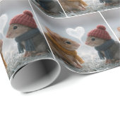 Mice With a Frosty Heart ラッピングペーパー (ロールコーナー)