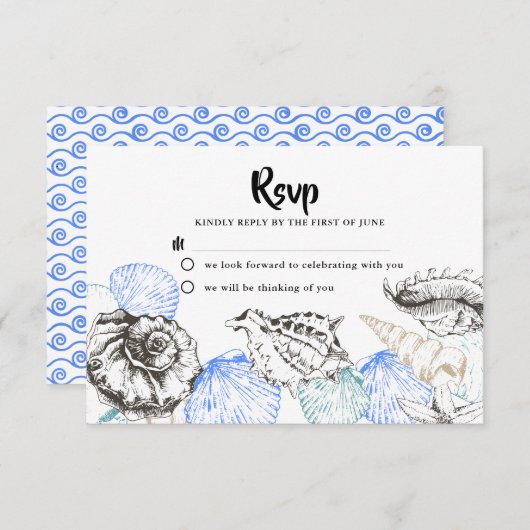 Michael応答カード 招待状 (正面/裏面)