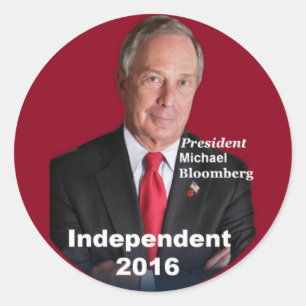 Michael BLOOMBERG 2016シール ラウンドシール