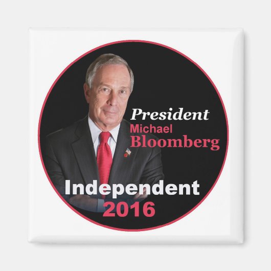 Michael BLOOMBERG 2016角磁石 マグネット (正面)