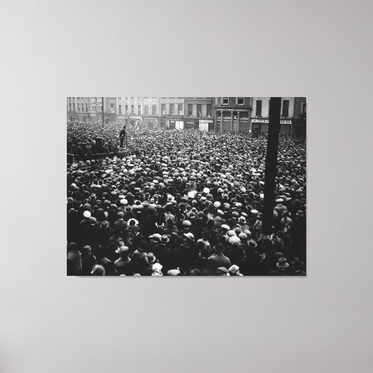 Michael Collinsフリー州デモ1922 キャンバスプリント (正面)