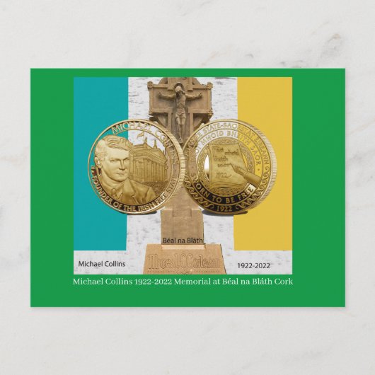 Michael Collins 1922-2022アイリッシュポストカード ポストカード (正面)