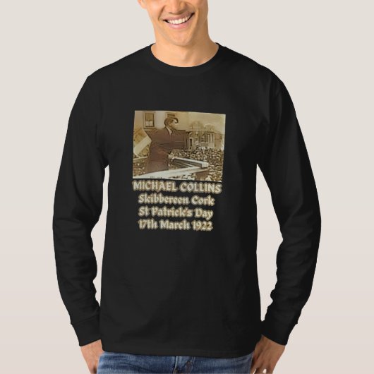 Michael Collins Skibbereen Cork 1922アイルランドアイレ Tシャツ (正面)