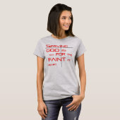 Michael Crozzによる「Not for the Flight atハート」 Tシャツ (正面フル)