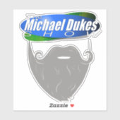 Michael Dukes Show - Beard Logo シール (シート)