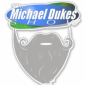 Michael Dukes Show - Beard Logo シール (正面)