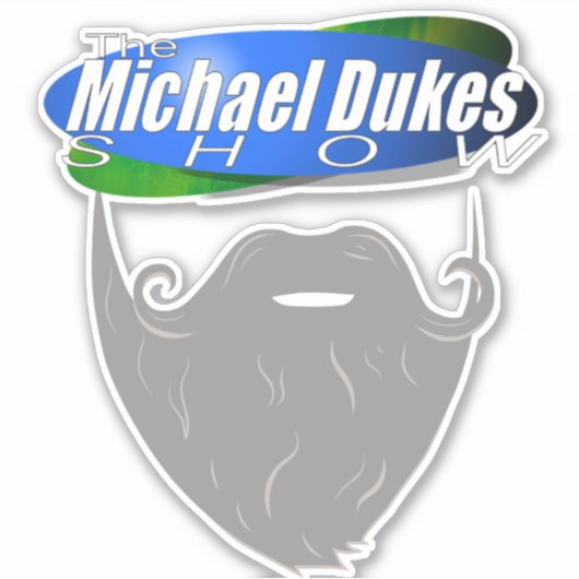 Michael Dukes Show - Beard Logo シール (正面)
