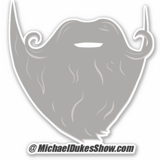 Michael Dukes Show - Beard Only Sticker シール (正面)