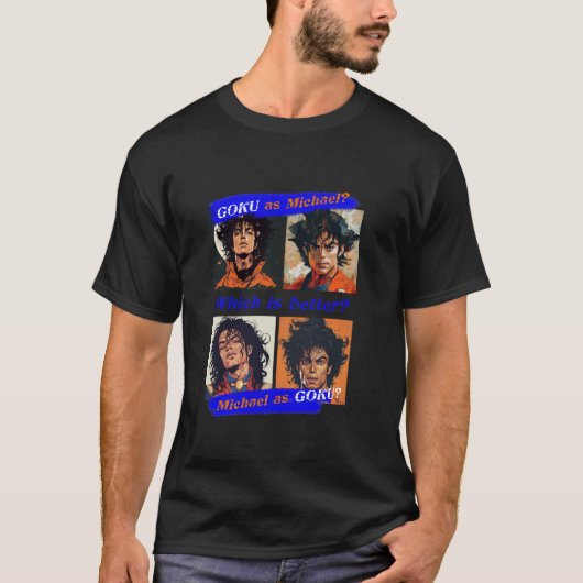 Michael Jackson_Goku_Akira Toriyama_001 Tシャツ (正面)