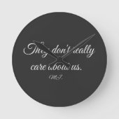 Michael Jackson lyrics ラウンド壁時計 (正面)