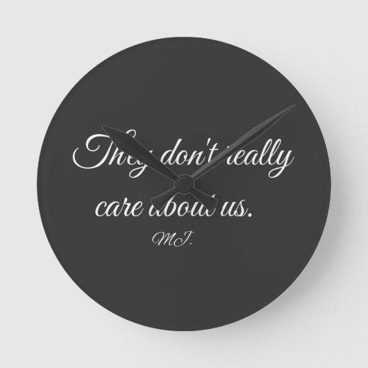 Michael Jackson lyrics  ラウンド壁時計 (正面)