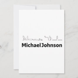 Michael Johnson Name with Hieroglyphs Art シーズンカード