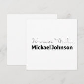 Michael Johnson Name with Hieroglyphs Art シーズンカード (正面/裏面)