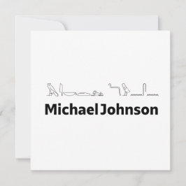 Michael Johnson Name with Hieroglyphs Art シーズンカード