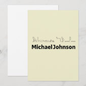 Michael Johnson Translated into Hieroglyphs シーズンカード (正面/裏面)