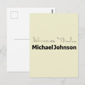 Michael Johnson Translated into Hieroglyphs ポストカード (正面/裏面)
