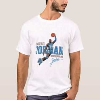 Michael Jordan North CarolinaスローバックTシャツ Tシャツ