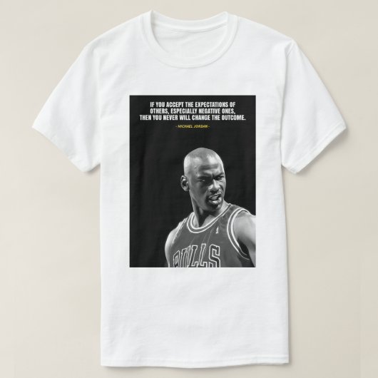 Michael Jordan quotes T-Shirt Tシャツ (デザイン正面)
