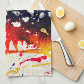 Michael Moffaによる多彩色#13B キッチンタオル (四つ折り)