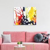 Michael Moffaによる多彩色#13B キャンバスプリント (インサイチュ (リビング))