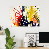 Michael Moffaによる多彩色#13B ポスター (ホームオフィス)