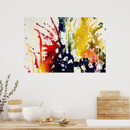 Michael Moffaによる多彩色#13B ポスター (キッチン)