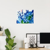 Michael Moffaによる多彩色#14B ポスター (ホームオフィス)