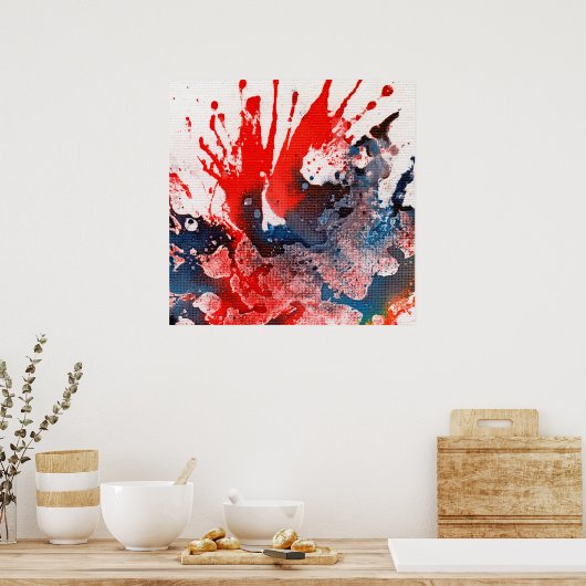 Michael Moffaによる多彩色#15A ポスター (キッチン)