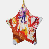 Michael Moffaによる多彩色#1A セラミックオーナメント (左)