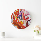 Michael Moffaによる多彩色#1A ラージ壁時計 (ホーム)