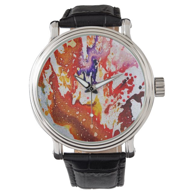 Michael Moffaによる多彩色#1A 腕時計 (正面)