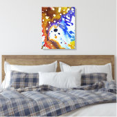 Michael Moffaによる多彩色#1B キャンバスプリント (インサイチュ (寝室))