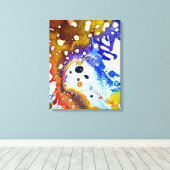 Michael Moffaによる多彩色#1B キャンバスプリント (インサイチュ (ウッドフロア))