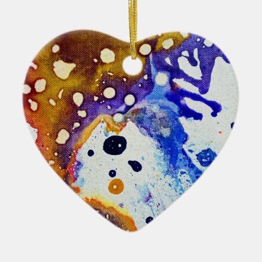 Michael Moffaによる多彩色#1B セラミックオーナメント (正面)