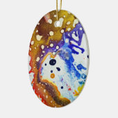 Michael Moffaによる多彩色#1B セラミックオーナメント (左)